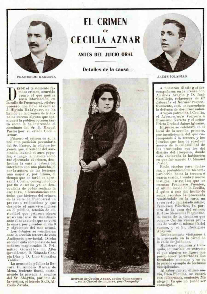 Cecilia Aznar: la asesina de la plancha