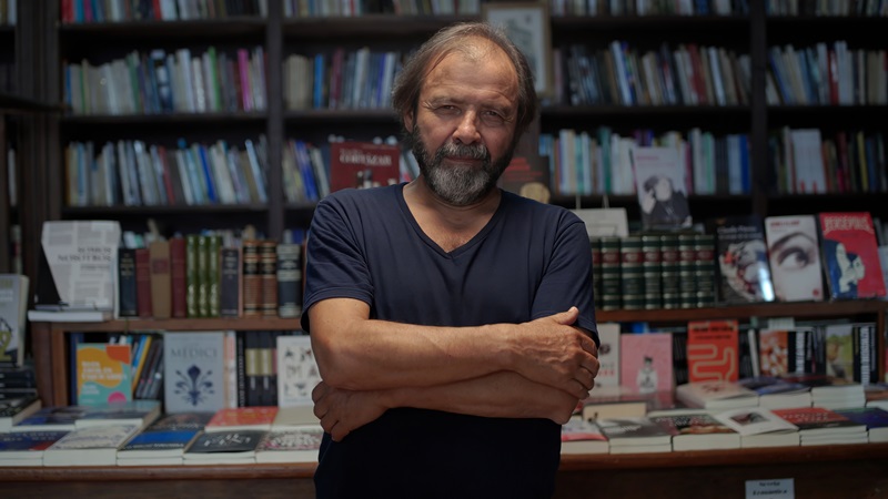Miguel, dueño de la librería Ávila de Buenos Aires (imagen: CaixaForum)